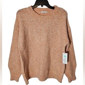 Pink Clover Peach Women's Cozy Knit Sweater Stitch Fix Size Medium NWT